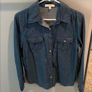 Denim Color button shirt